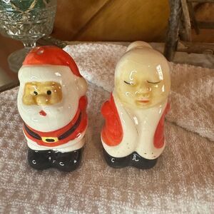 Santa and Snowman Salt and Pepper Shakers